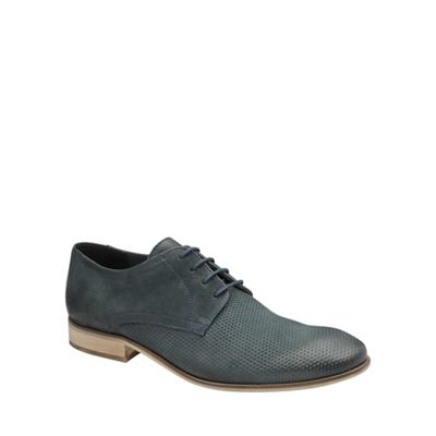 Navy 'Muddy' mens lace up classic derby shoes